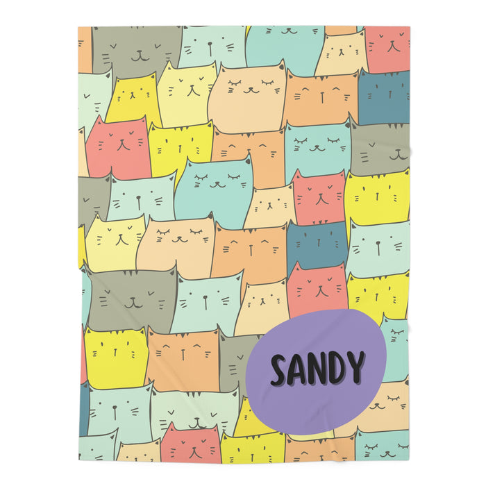 Trendy Kittens - Swaddle Snug Personalized Pet Blanket