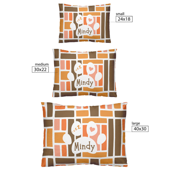 Geometric Charm Customizable Pet Bed