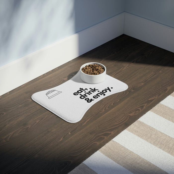 B&W Minimalist - Pet Feeding Mat